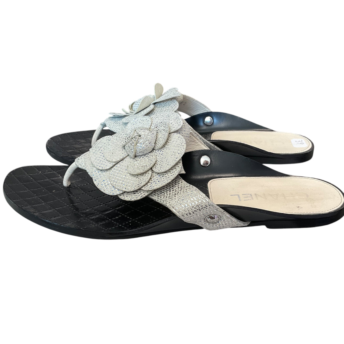 Authentic CHANEL Sandals. Size 39 (European Size)