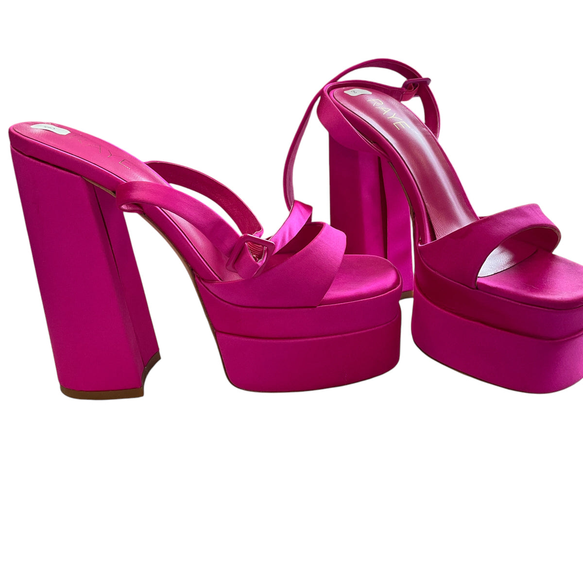 SIZE 8 Platform Pink Raye Shoes