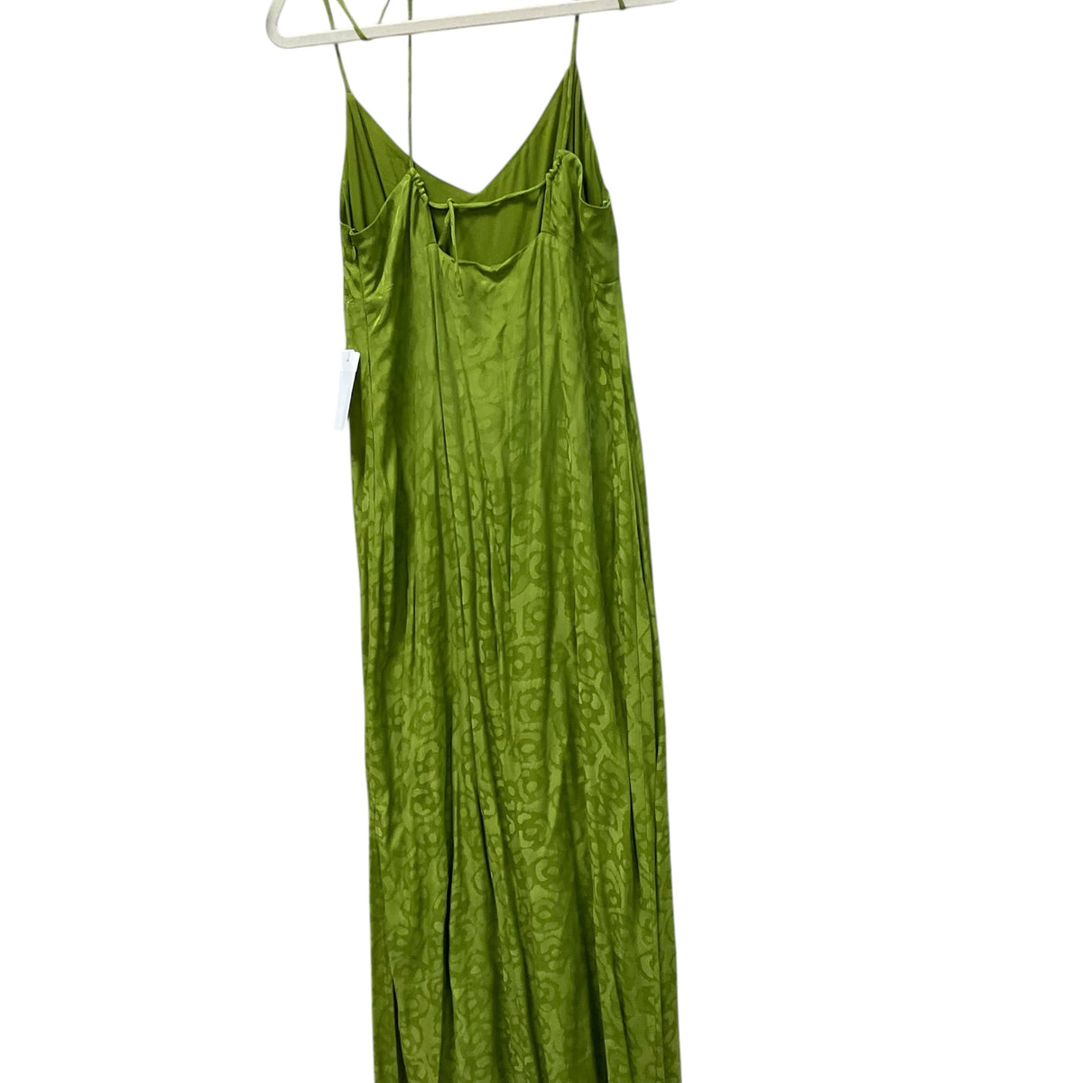 SIZE 10 Anthropologie GREEN SPAHGETTI STRAP LONG Dress