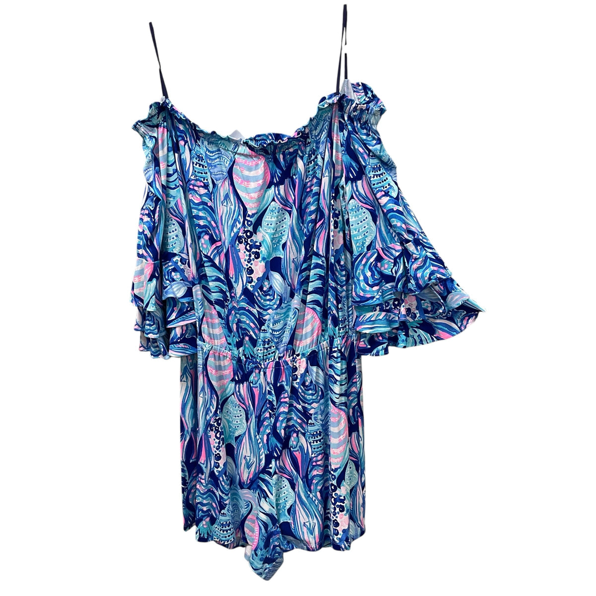 Lilly PulitzerBlue Floral Dress Size XL.