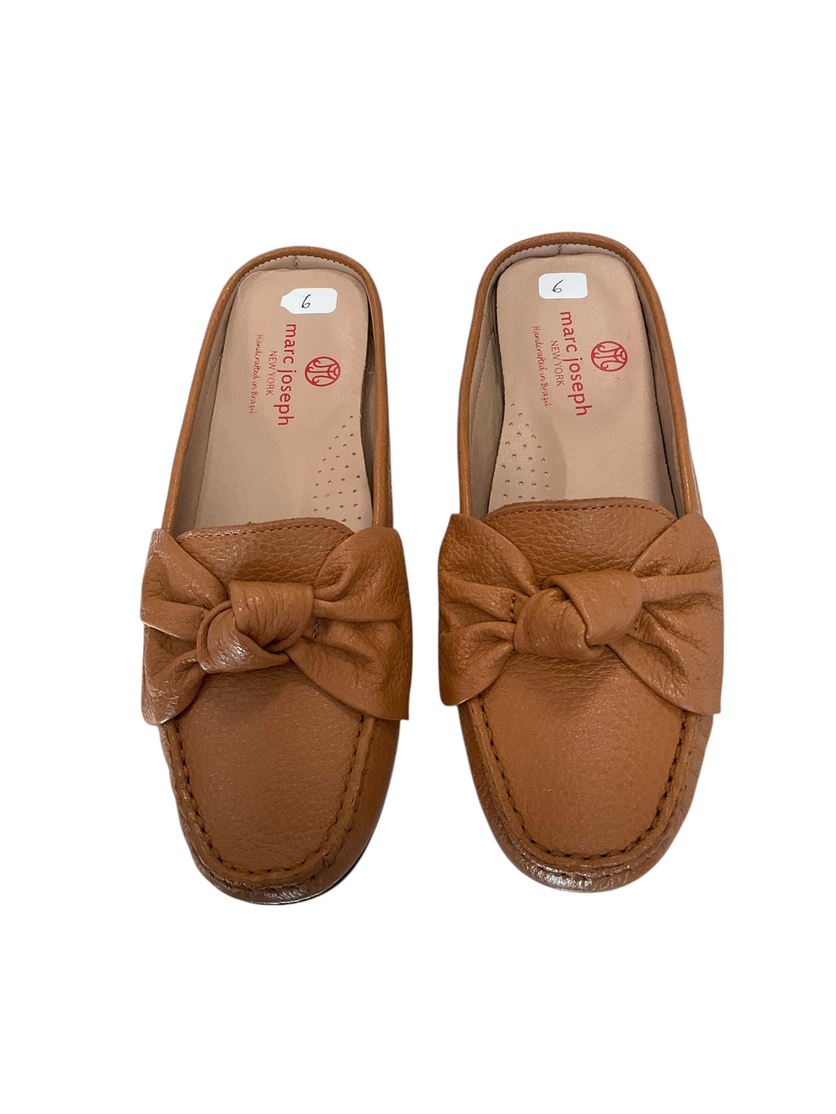 Marc Joseph Slip On Tan Sandal Size 6.