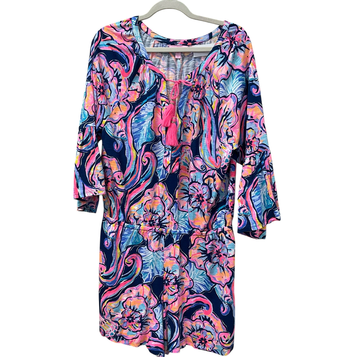 Lilly PulitzerBlue Floral Dress Size XL.