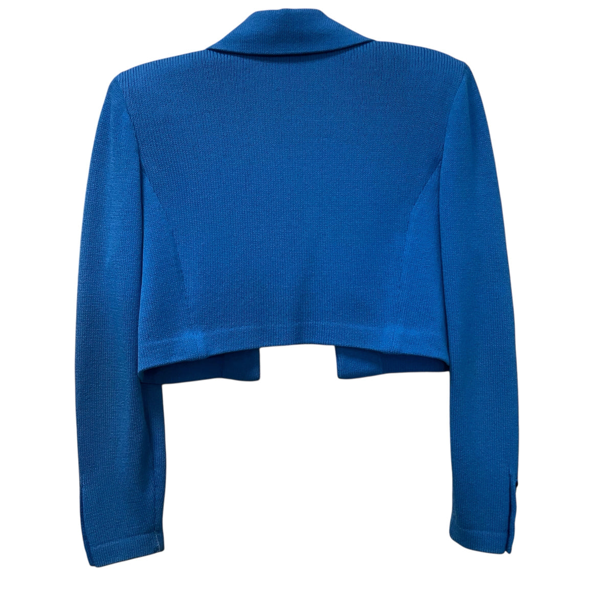 St John Jacket,Size P. Blue With BlackButtons