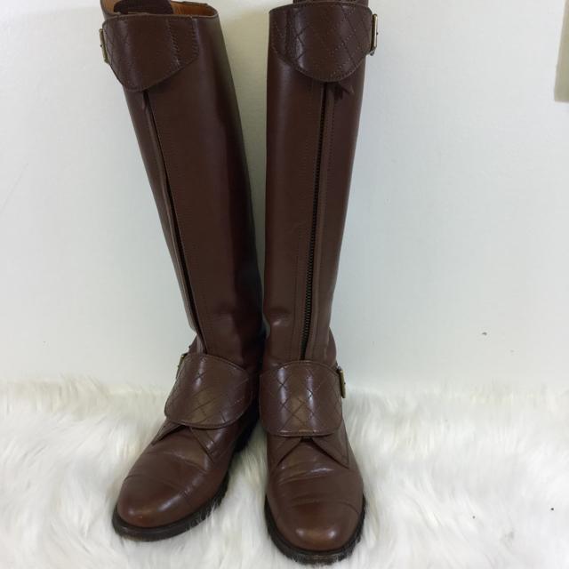 Chanel Leather Riding Boots. Size 36
