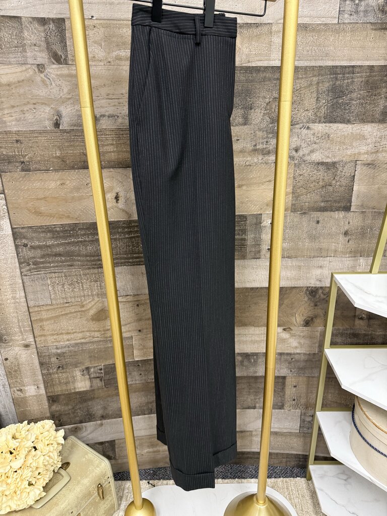 Black Pin Stripe Stretch Dress Pants Size 2