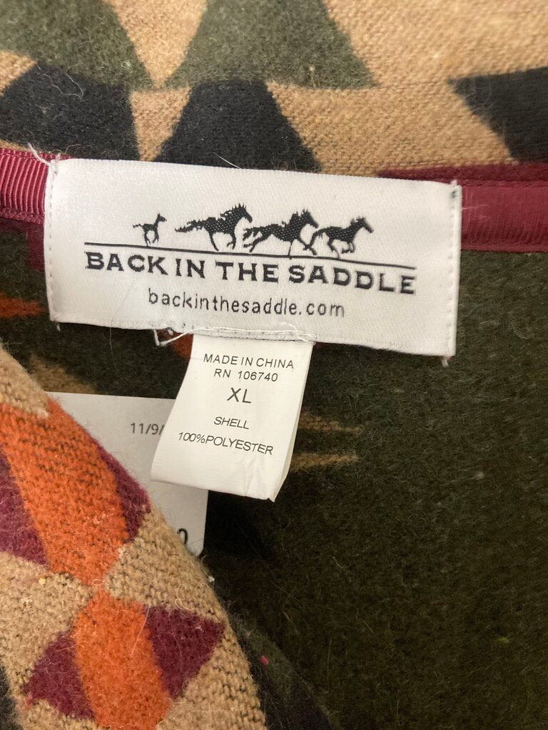 Back in the Saddle Tan & Black Southwest Style Blazer Size XL