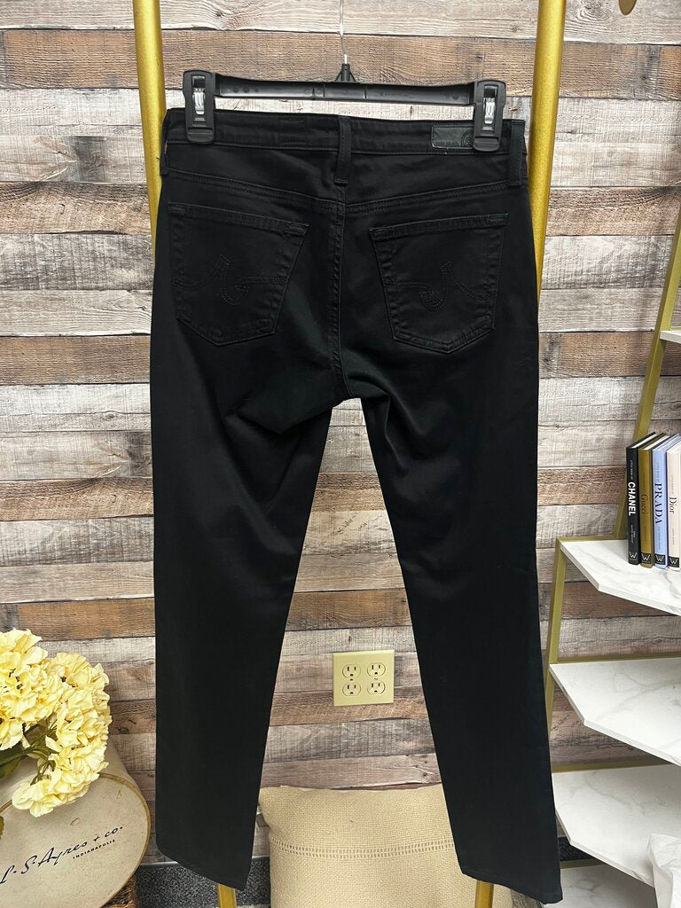 AG Adriano Goldschmied The Stilt Cigaret Jean Black Size 26