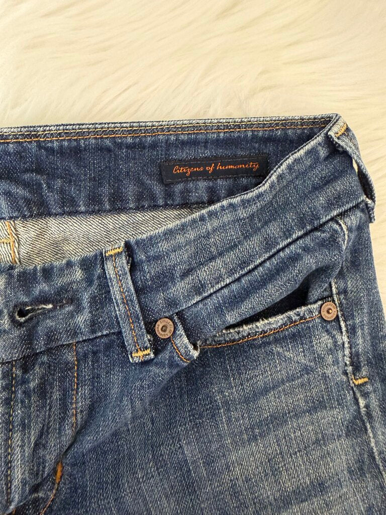 Citizens of Humanity Faye Stretch #003 Low Waist Wide Leg Size 27