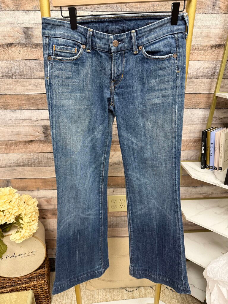 Citizens of Humanity Faye Stretch #003 Low Waist Wide Leg Size 27