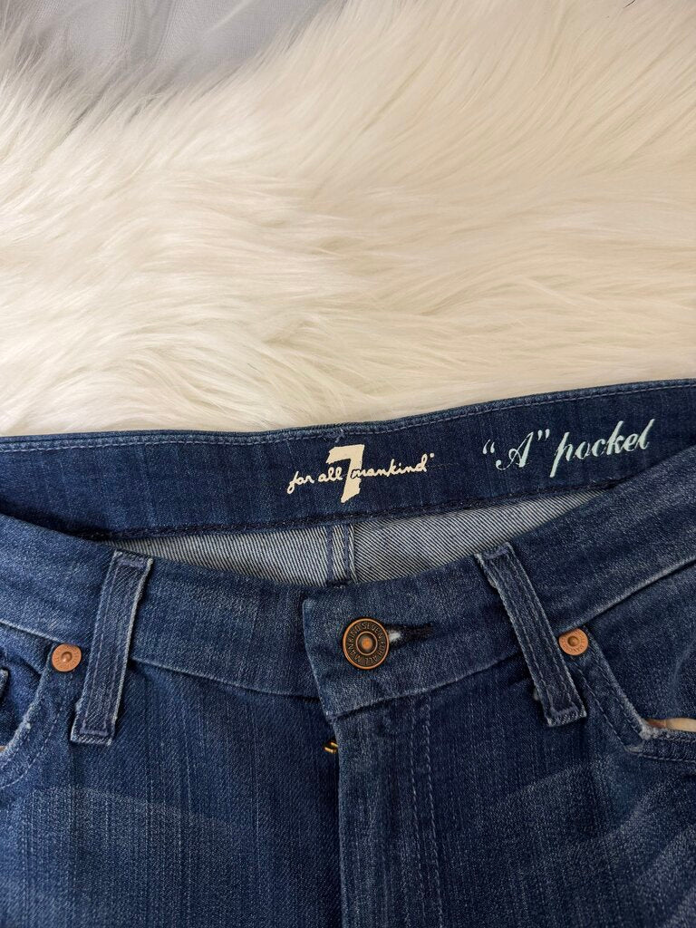 7 For All Mankind "A" Pocket Denim Size 28