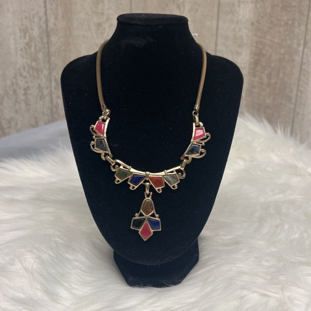 Vintage 1940's Barclay Bib Necklace