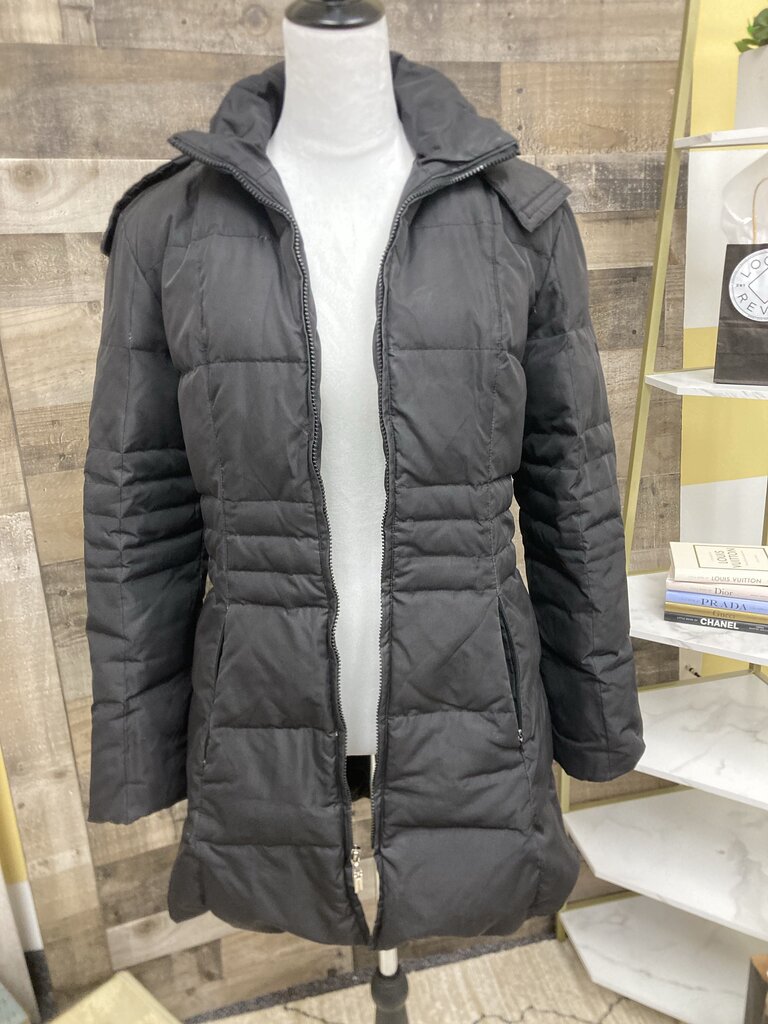 Gloria Vanderbilt Black Mid Length Puffer Size S