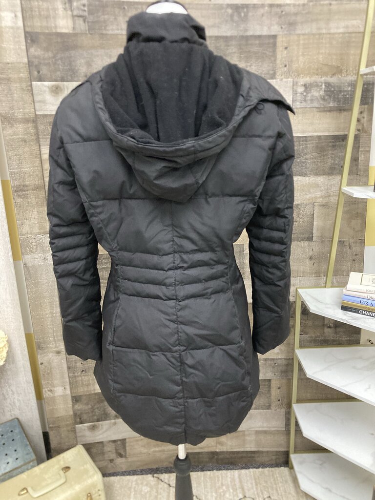 Gloria Vanderbilt Black Mid Length Puffer Size S