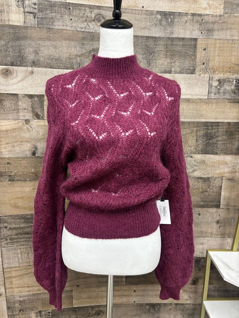 ASTR Purple Audrey Mock Neck Size M