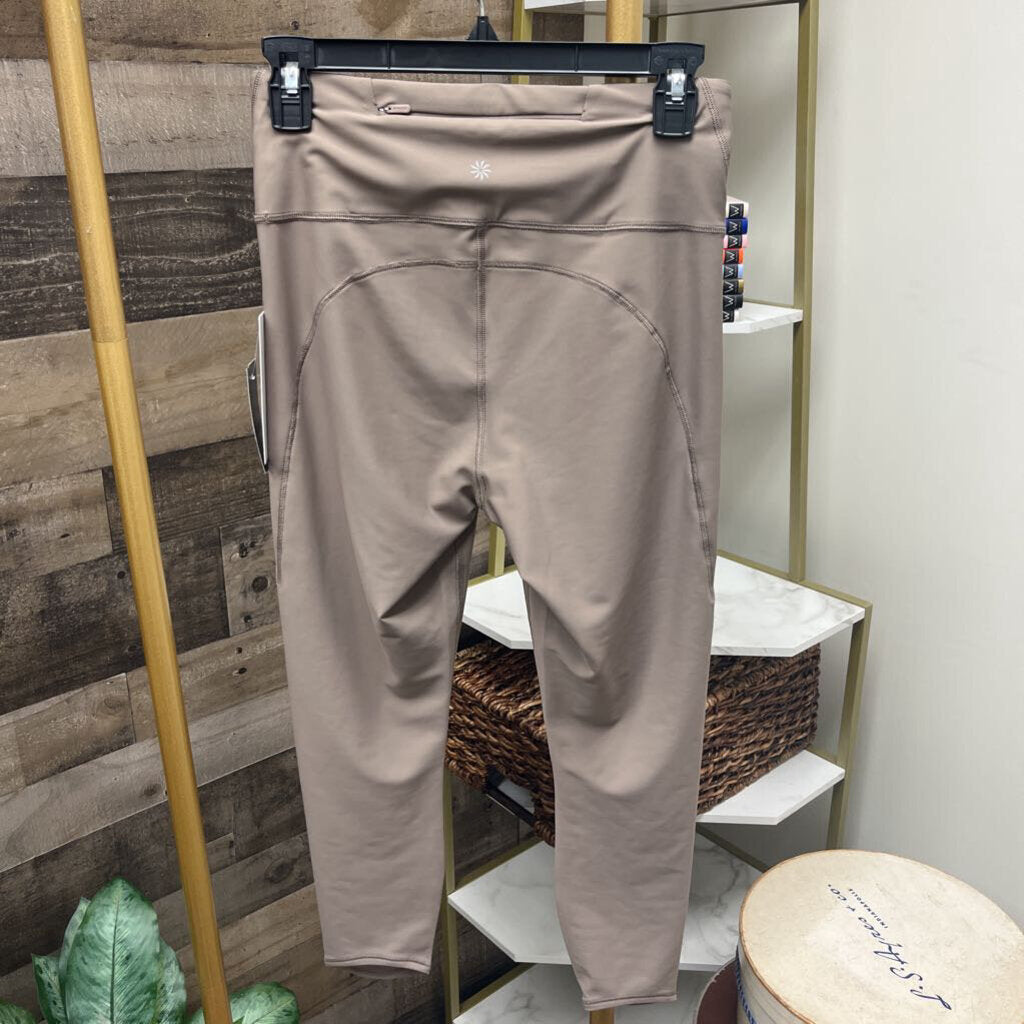 NWT Athleta Pacesetter 7/8 Tan Leggings Size M