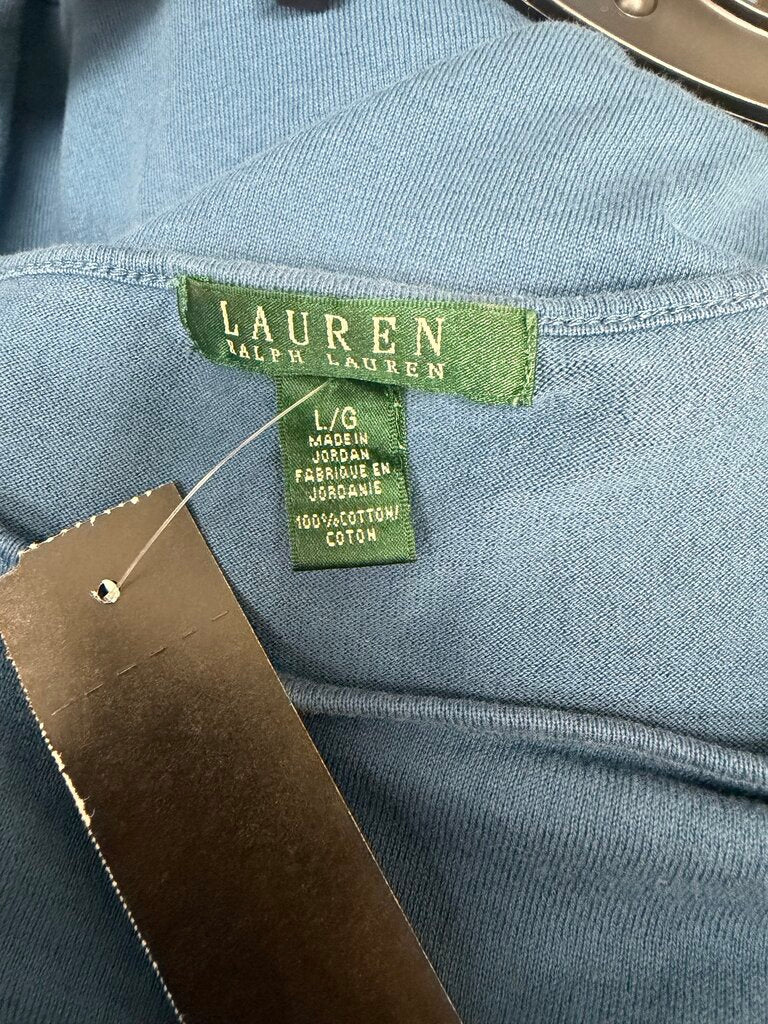 Lauren Ralph Lauren Lt. Blue 3/4 Sleeve Size 10