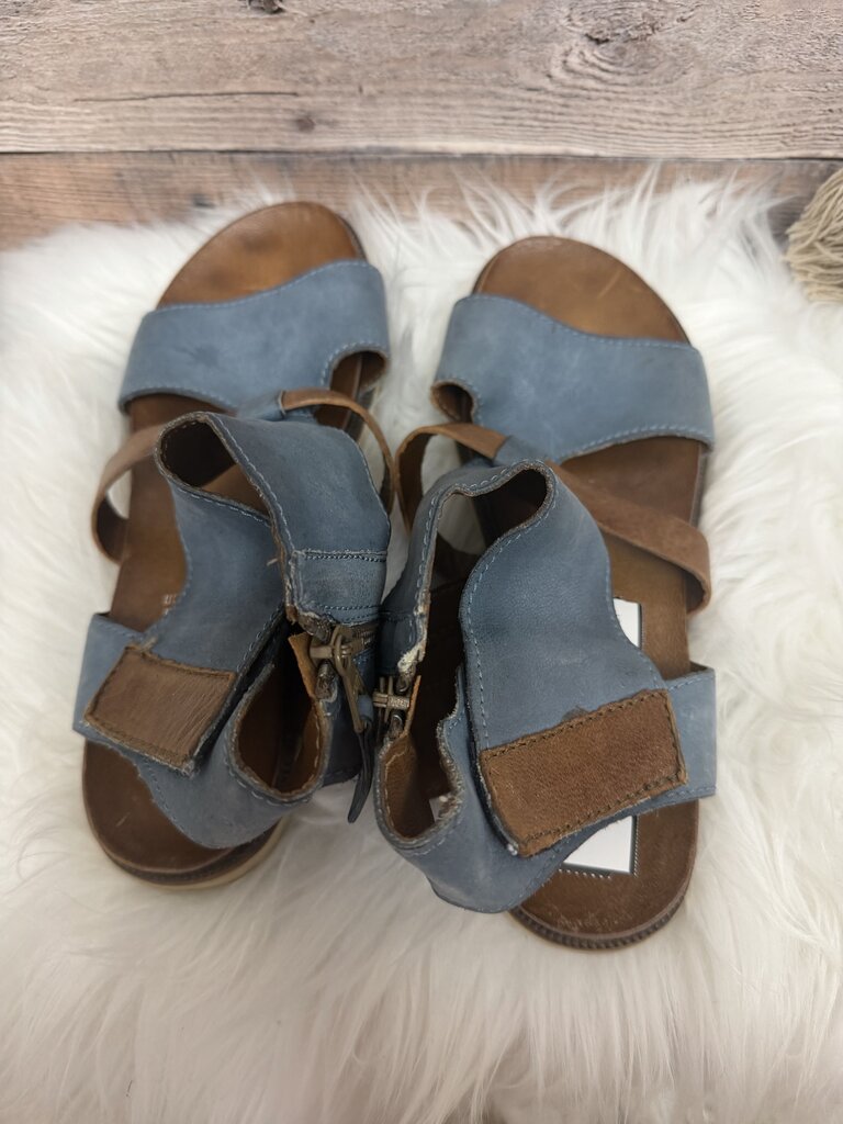 Miz Mooz Verona Collection Blue & Brown Sandals Size 8