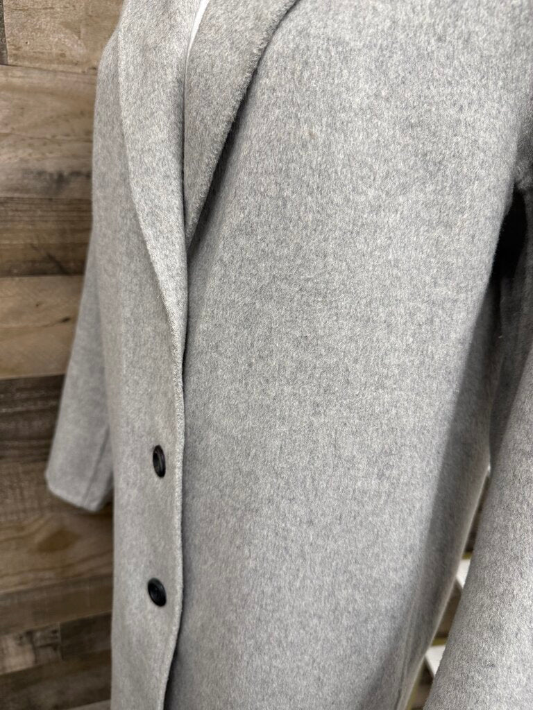 Gap Gray Wool Trench Coat Size S