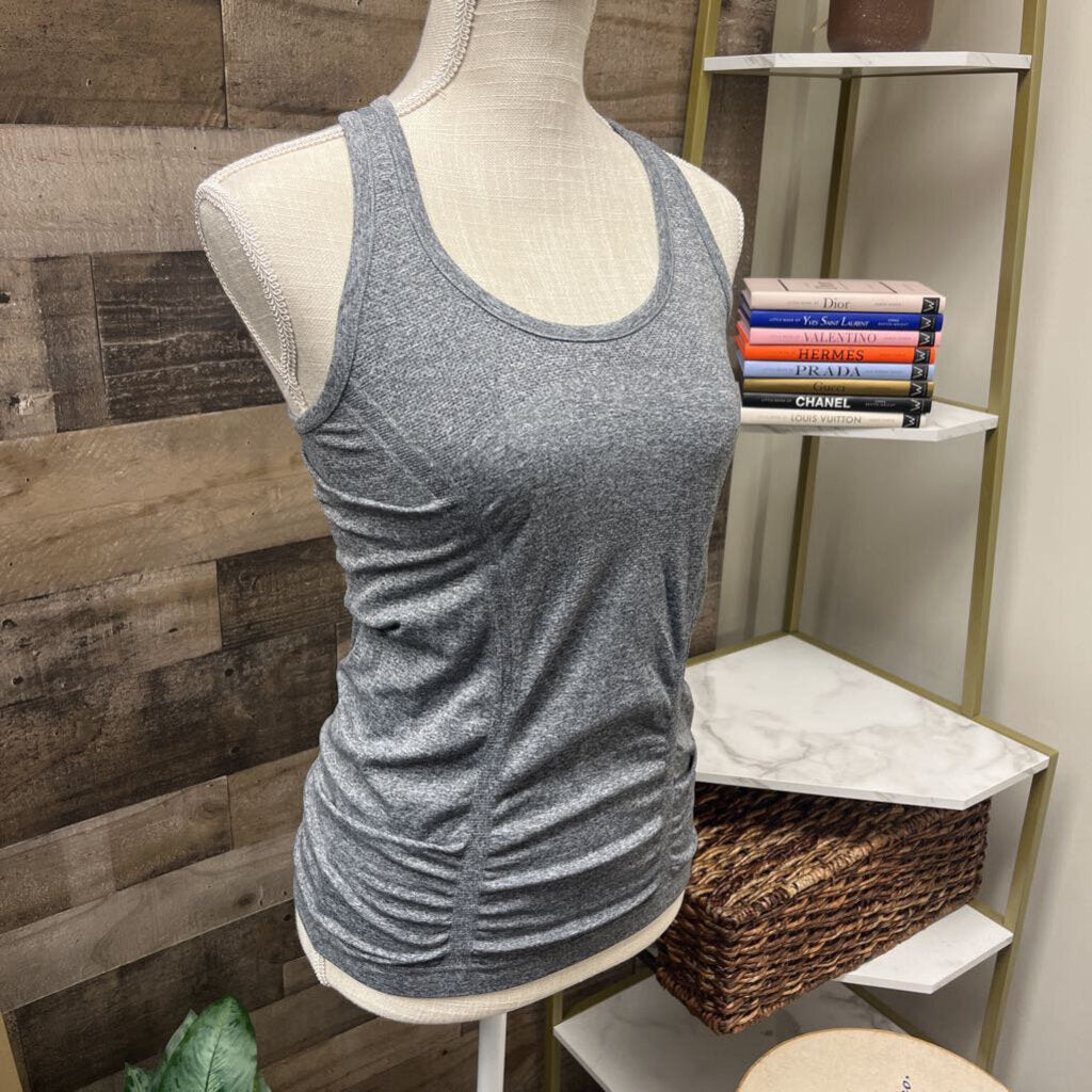 Athleta Racer Back Heather Gray Tank Size S