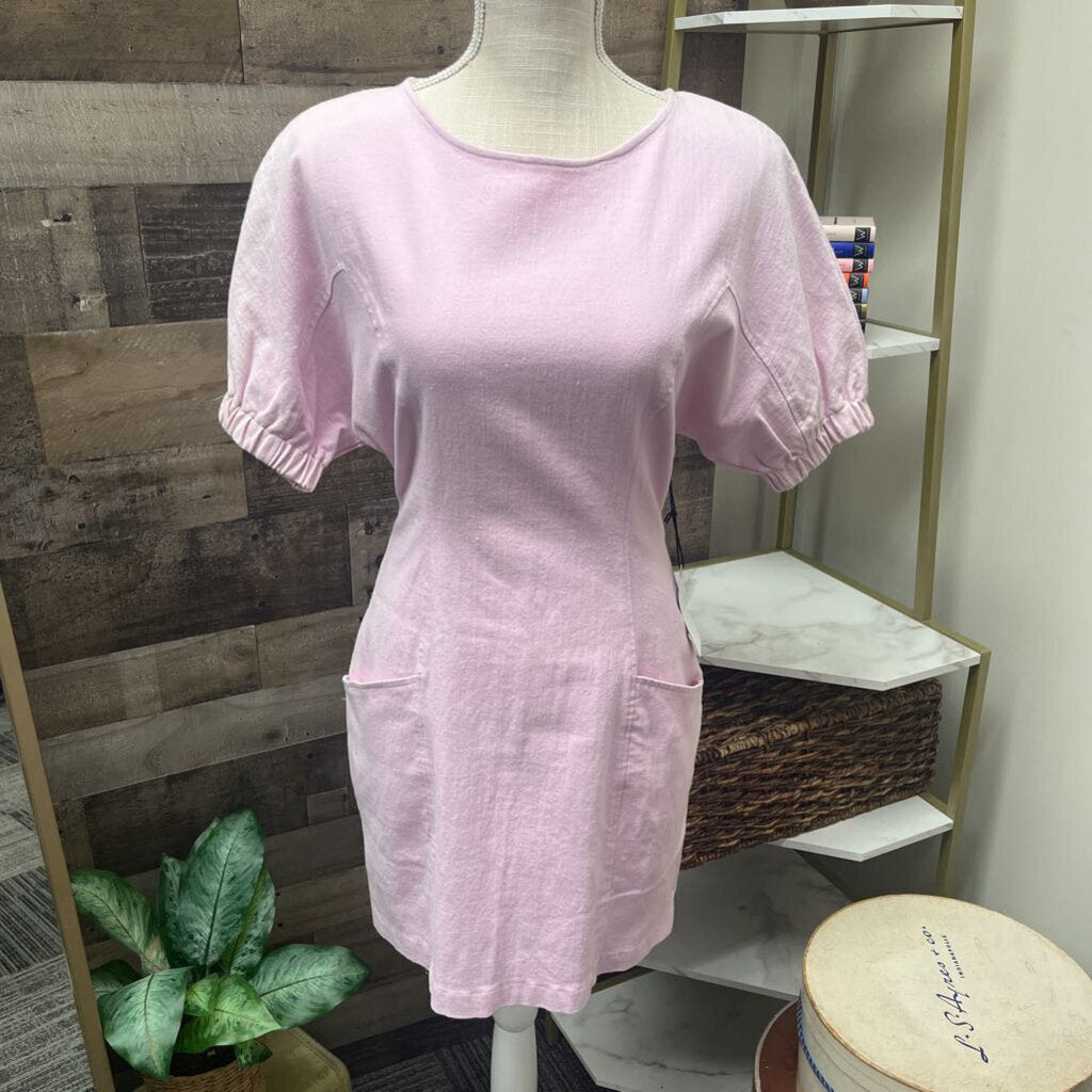 NWT ASTR Pink Denim Dress Size M