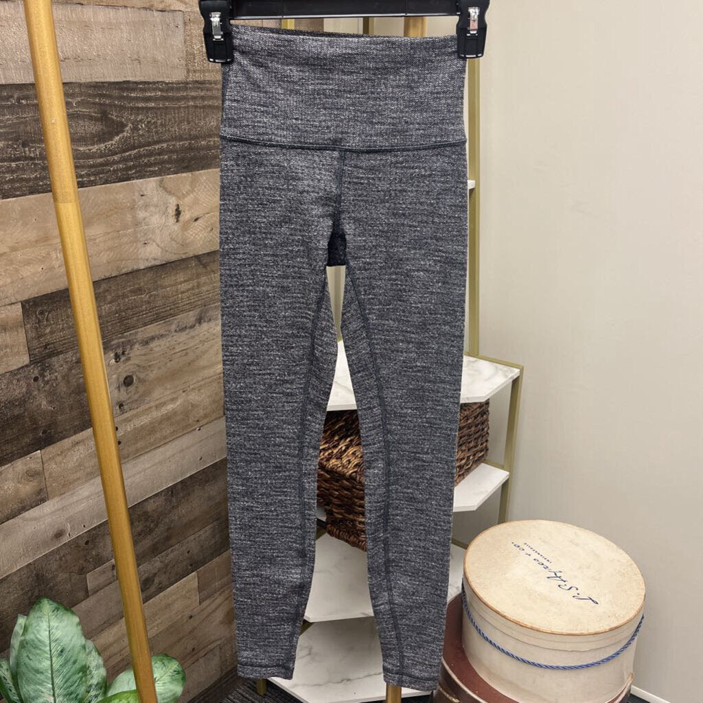 Lululemon Black Tweed Leggings Size 2