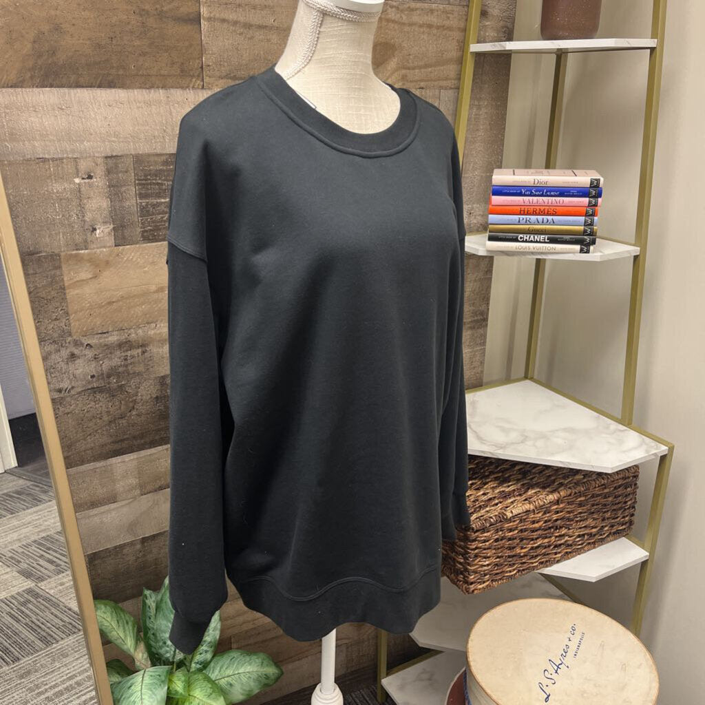 Lululemon Black Oversized Crew Neck Sweatshirt Size S