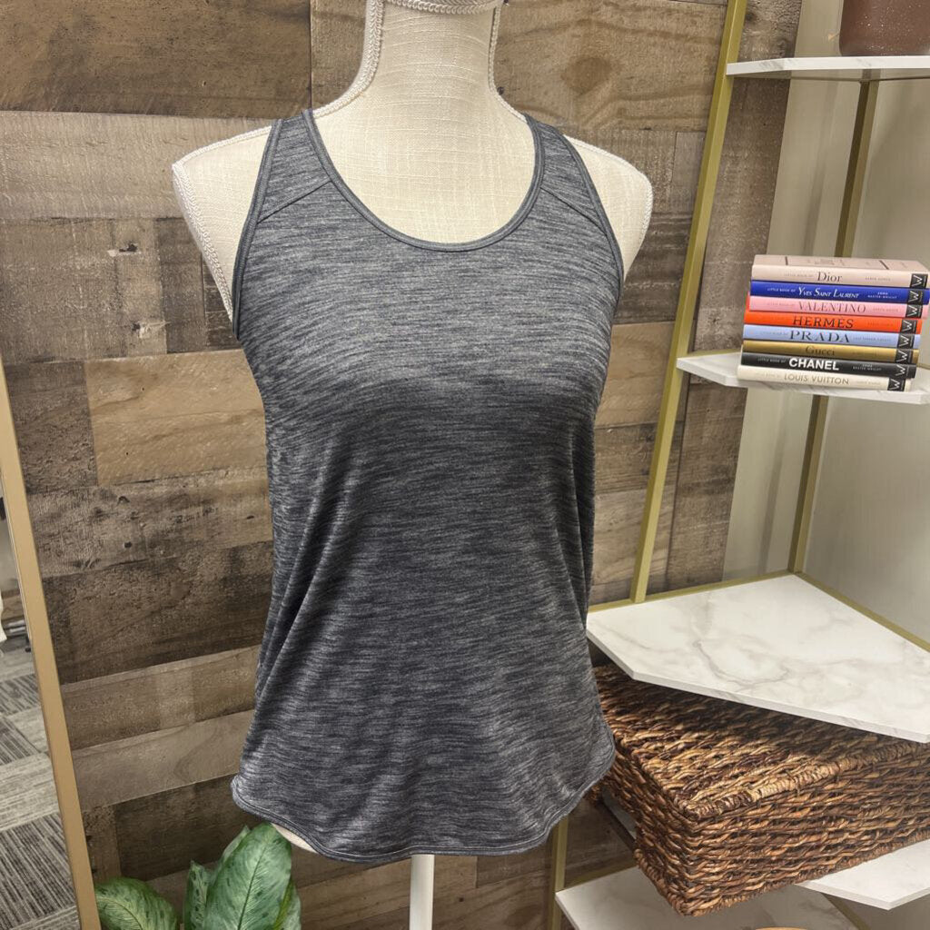Lululemon Dark Heather Gray Racer Back Tank Size 2