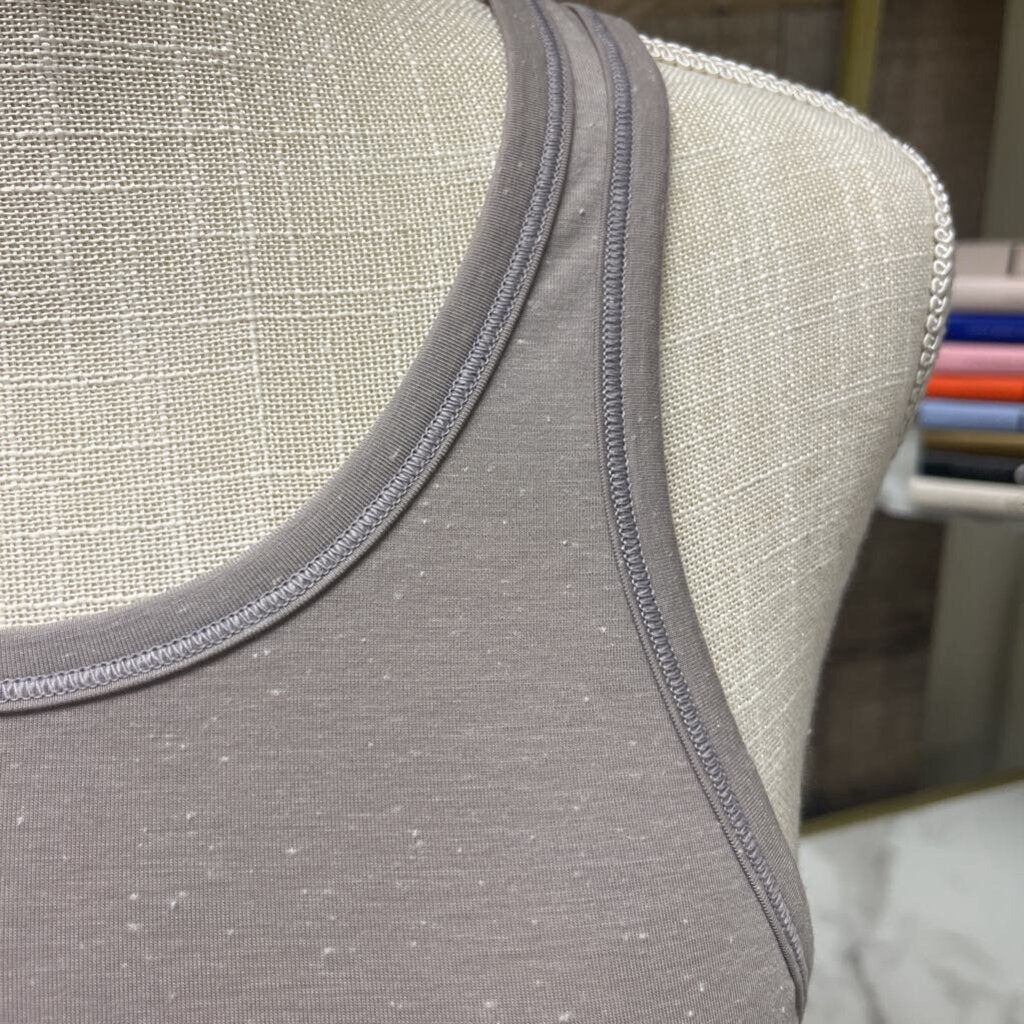 Lululemon Lt Gray Tie Back Tank Size 2