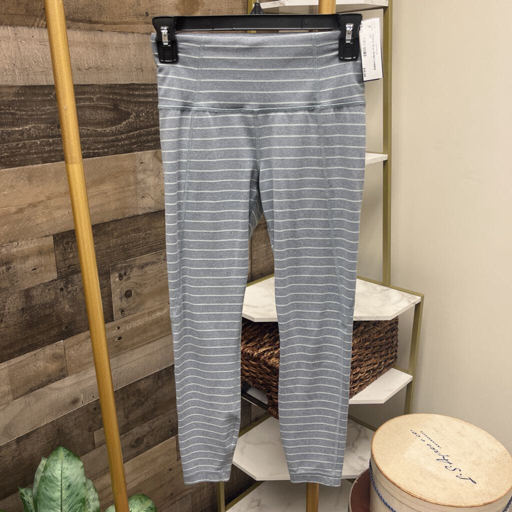 Athleta Gray Stripe Legging Size XS