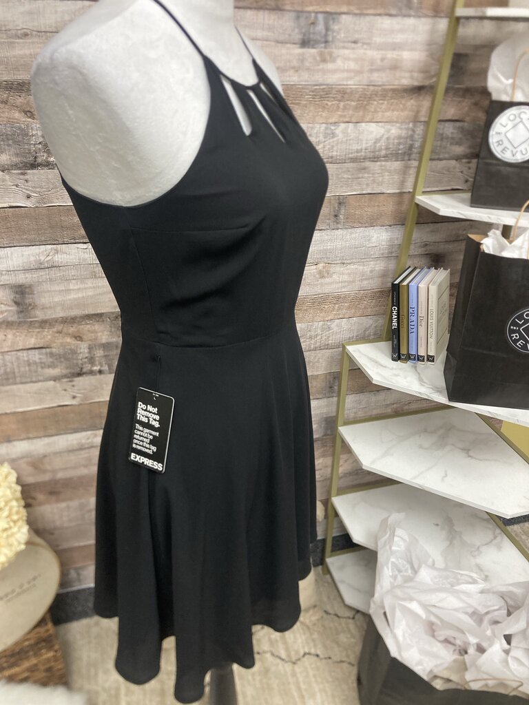 NWT Express Black Strappy Dress Size 2