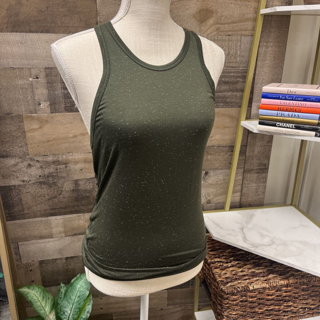 Lululemon Olive Green Tie Back Racer Back Size 4