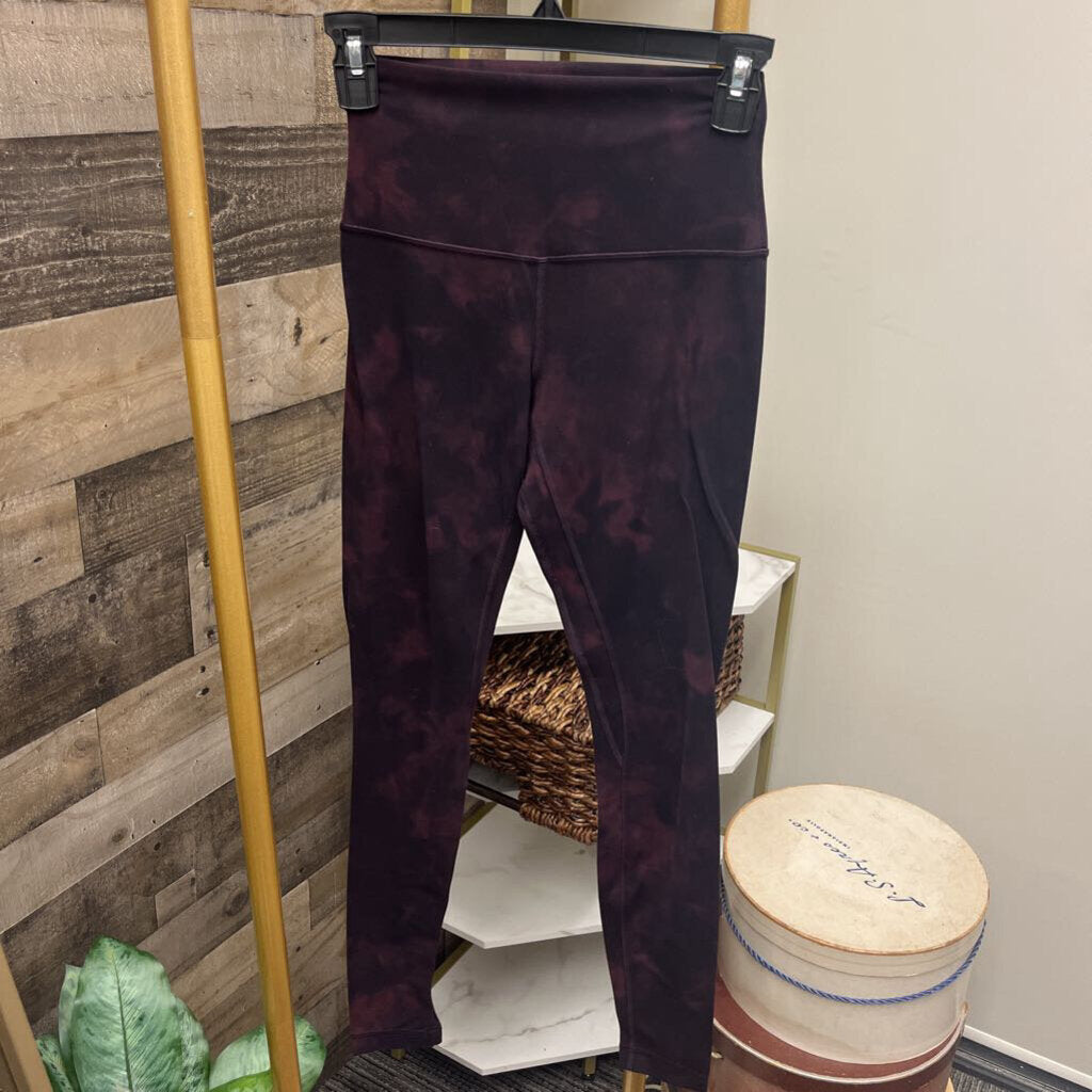 Lululemon Purple & Black Tie Dye Legging Size 4