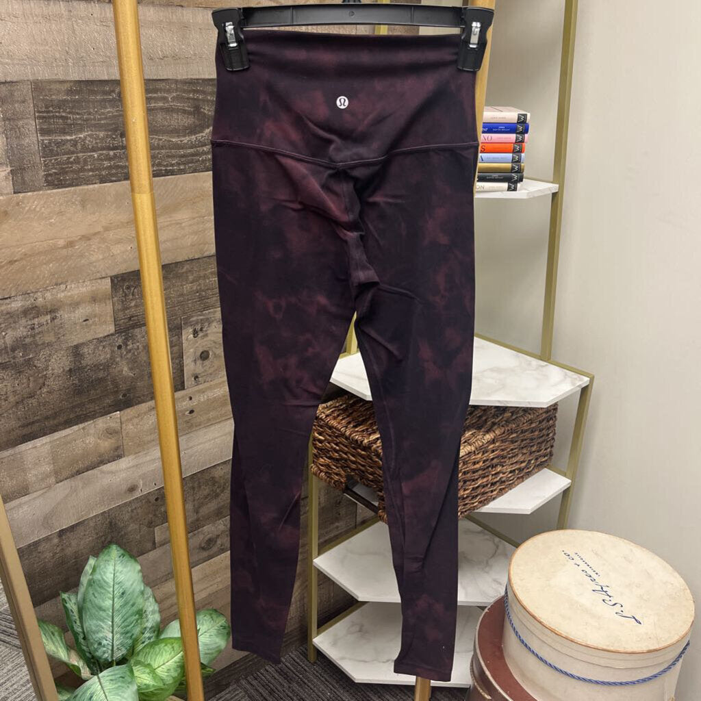 Lululemon Purple & Black Tie Dye Legging Size 4