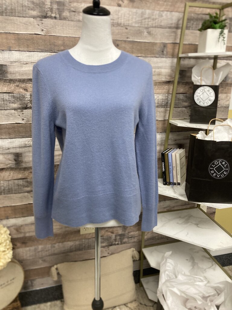 J Crew Light Blue Cashmere Sweater Size M