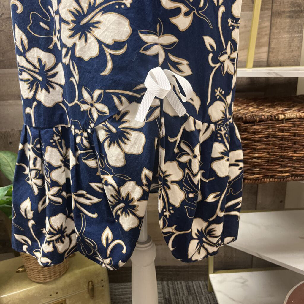 Hilo Hatties Hawaii Navy Floral Dress Size M