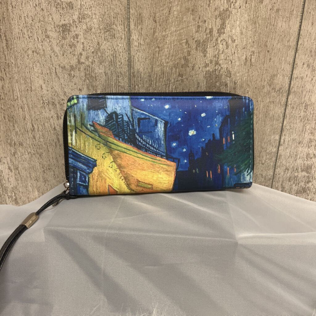 Parisian Artistic Clutch Wristlet Wallet