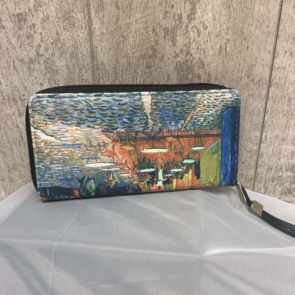 Parisian Artistic Clutch Wristlet Wallet