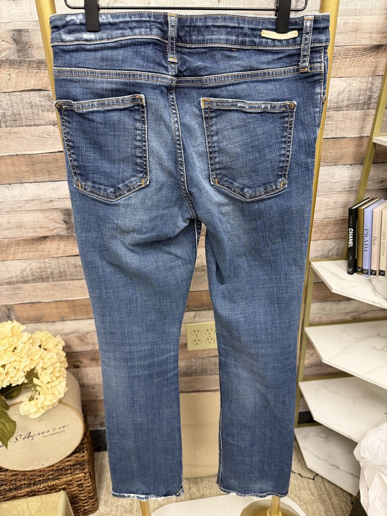 Pilcro Slight Bootcut & Torn Denim Size 28