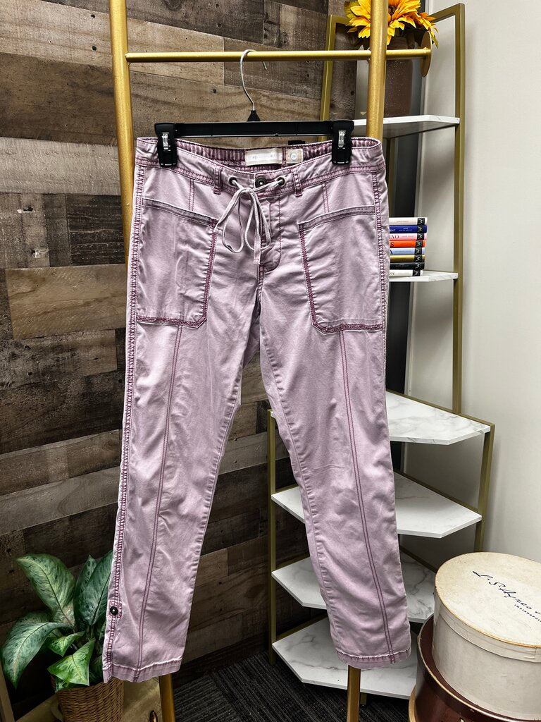 Anthro Lilac Hei Cargo Drawstring Chino Size 28