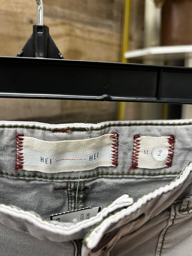 Anthro Hei Gray Cargo Chino Size 2