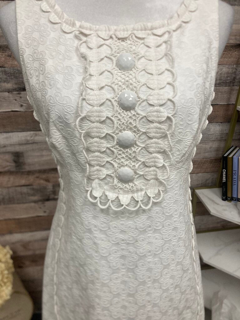 Lilly Pulitzer White Eyelet Sleeveless Size 6