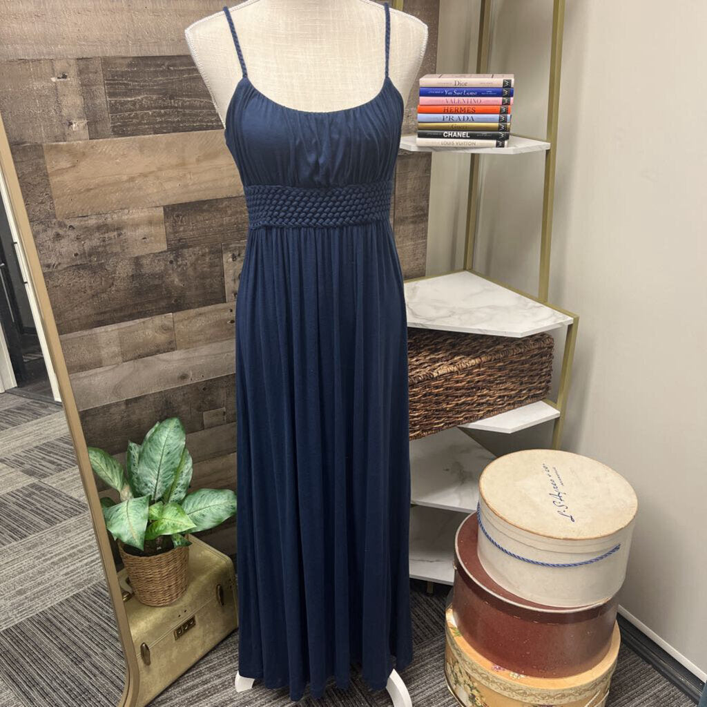 Mai Tai Navy Blue Empire Waist Maxi Size XS