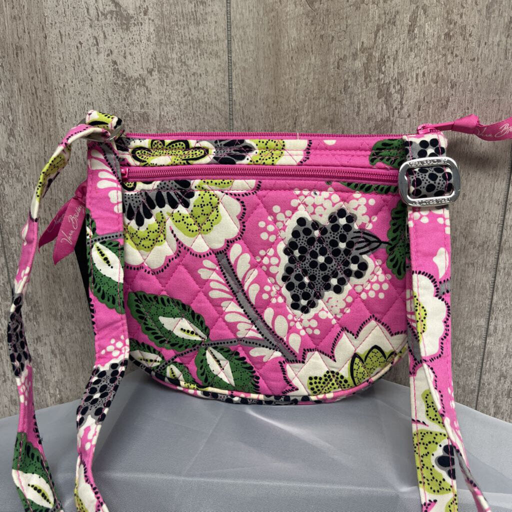 Vera Bradley Small Crossbody Pink & Green