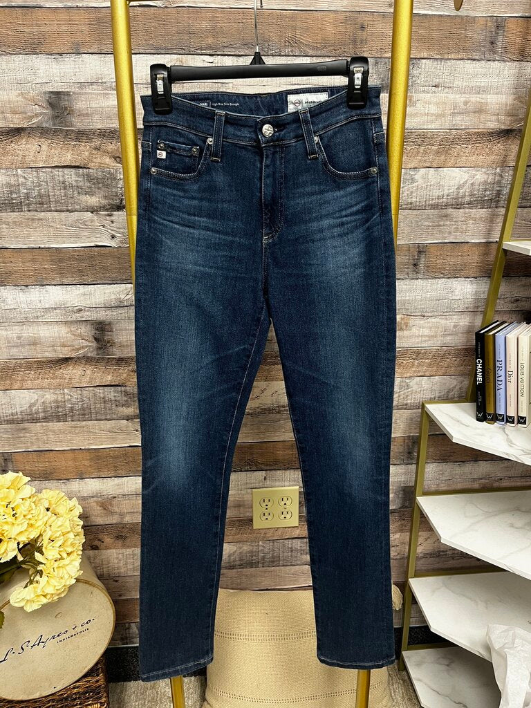 AG Mari High Rise Slim Straight Denim Size 26