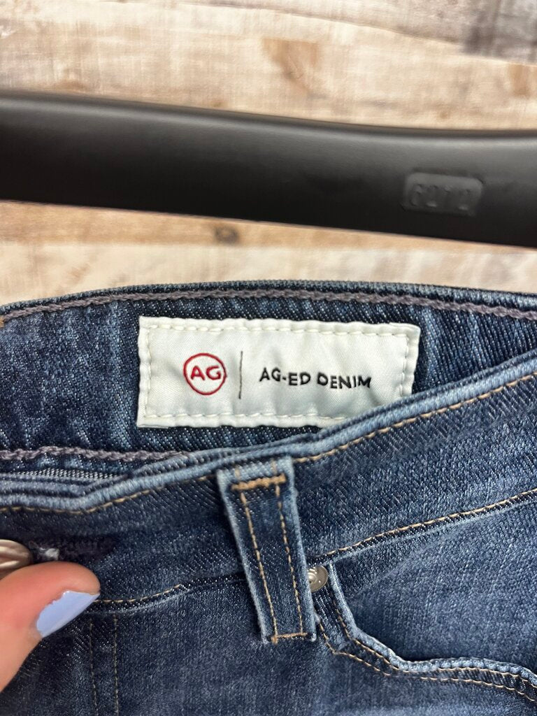 AG Mari High Rise Slim Straight Denim Size 26