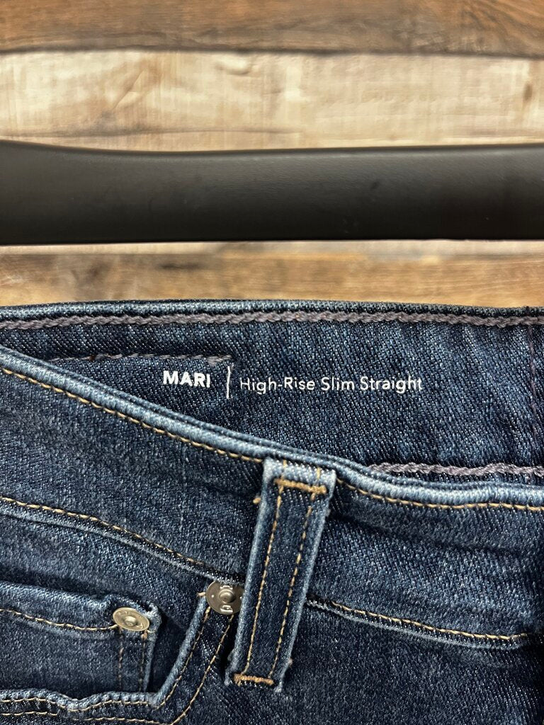 AG Mari High Rise Slim Straight Denim Size 26