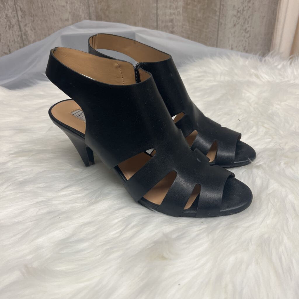 INC International Concepts Black Size Zip Sandal Heel Size 7.5