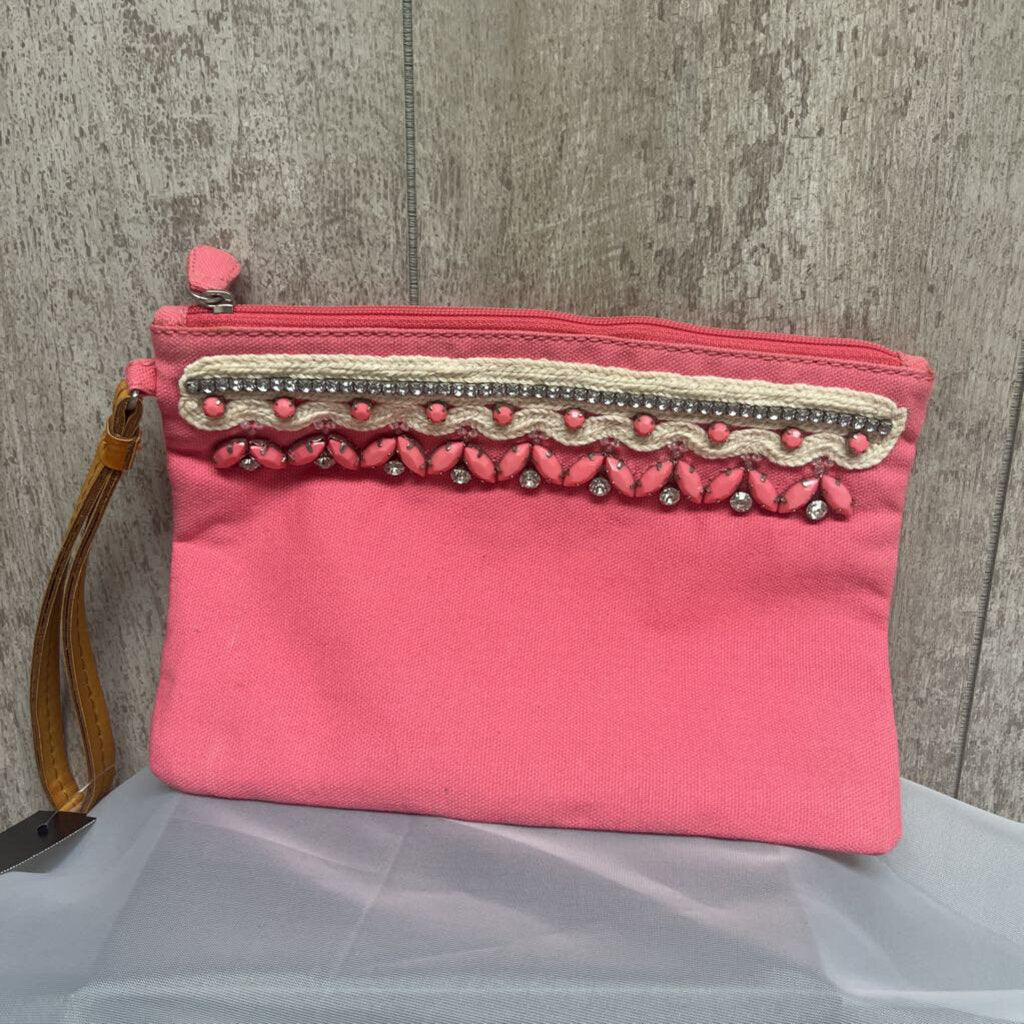 Pink w/Rhinestone Clutch