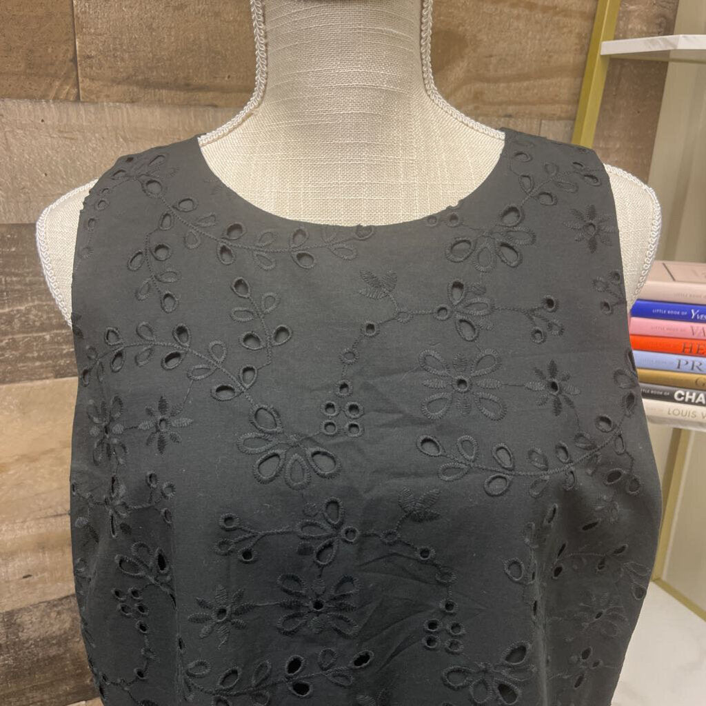 Ann Taylor Sleeveless Eyelet Top Size 14