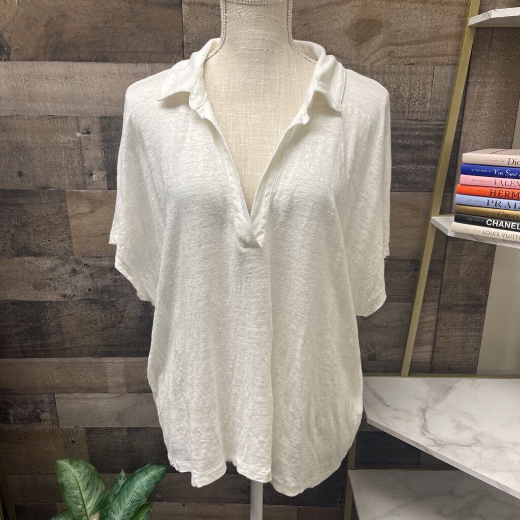 Banana Republic Linen Collared Shirt Size XL